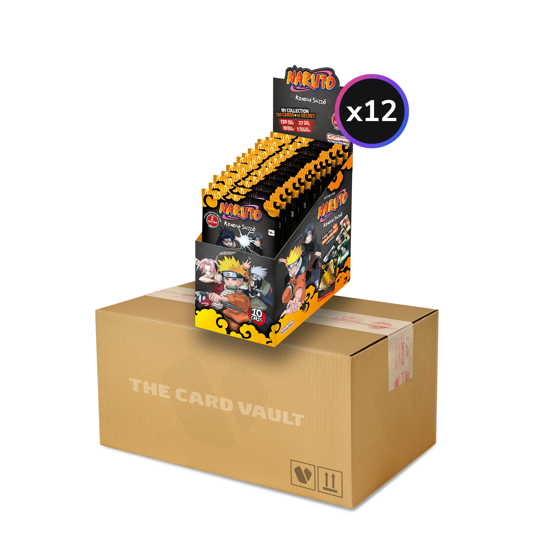Naruto Mythos TCG - Set 01 - Konoha Shido - Display Case (12x Booster Boxes) (1st Edition)