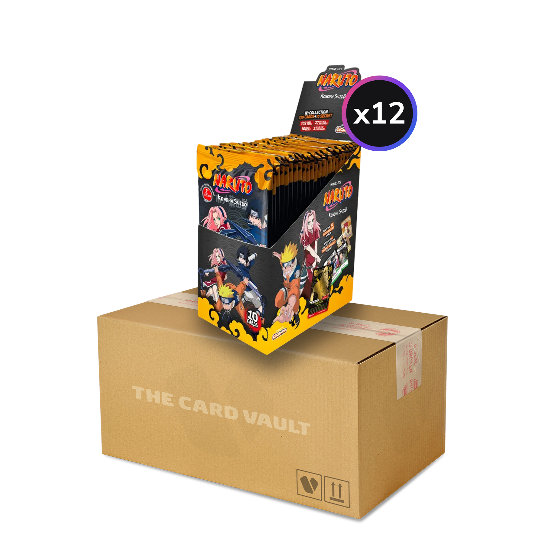 Naruto Mythos TCG - Set 01 - Konoha Shido - Display Case (12x Booster Boxes) (2nd Edition)