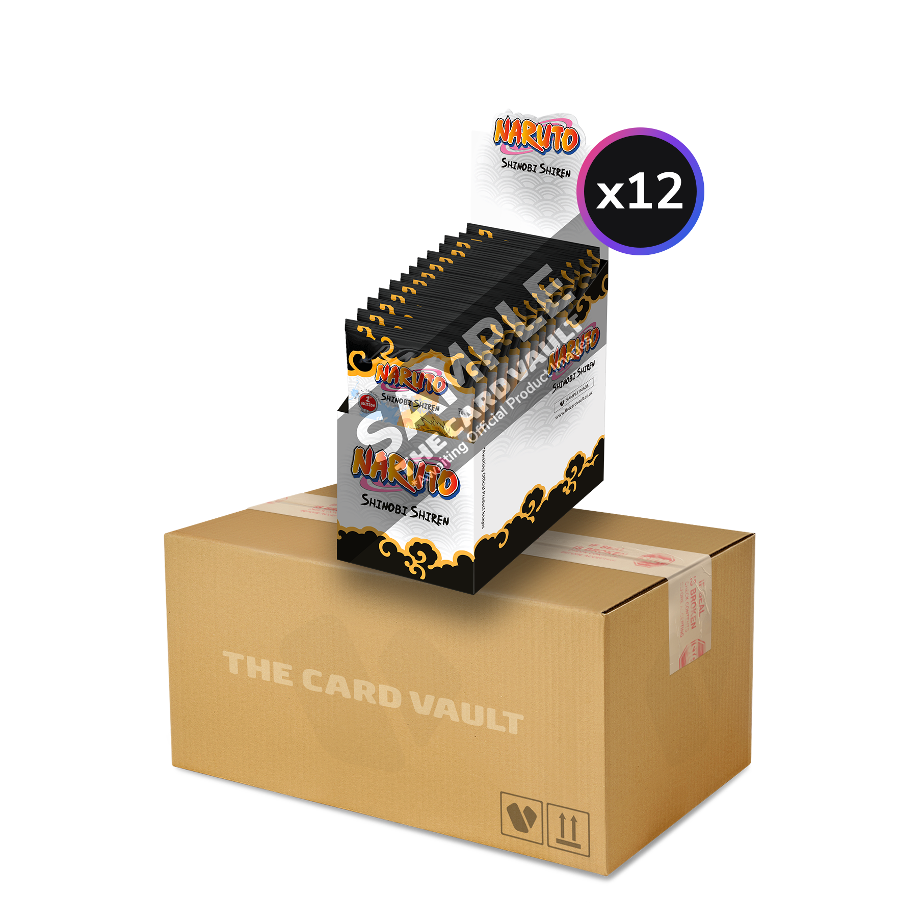 Naruto Mythos TCG - Set 02 - Shinobi Shiren - Display Case (12x Booster Boxes) (1st Edition)