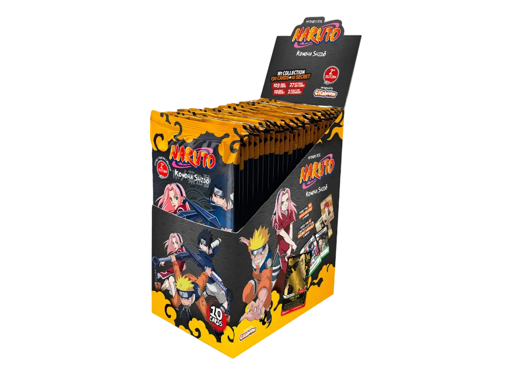 Naruto Mythos TCG - Set 01 - Konoha Shido - Display Case (12x Booster Boxes) (2nd Edition)