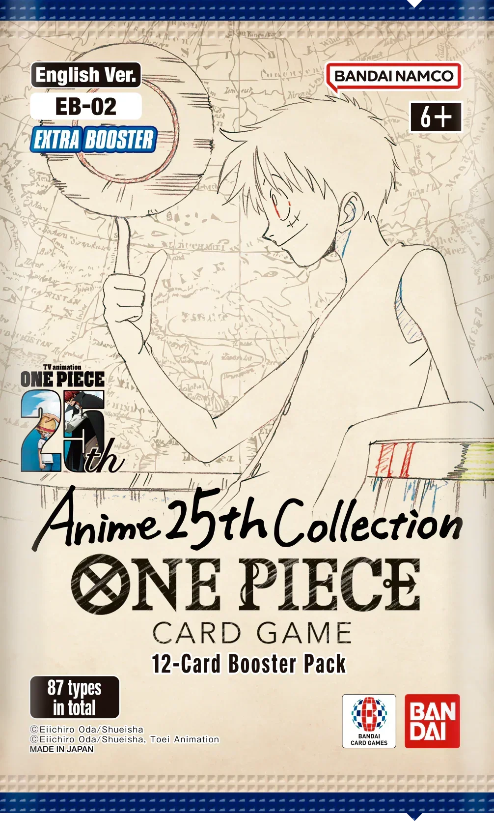 One Piece TCG - Extra Booster - Anime 25th Collection (EB-02) - Display Case (12x Booster Boxes)