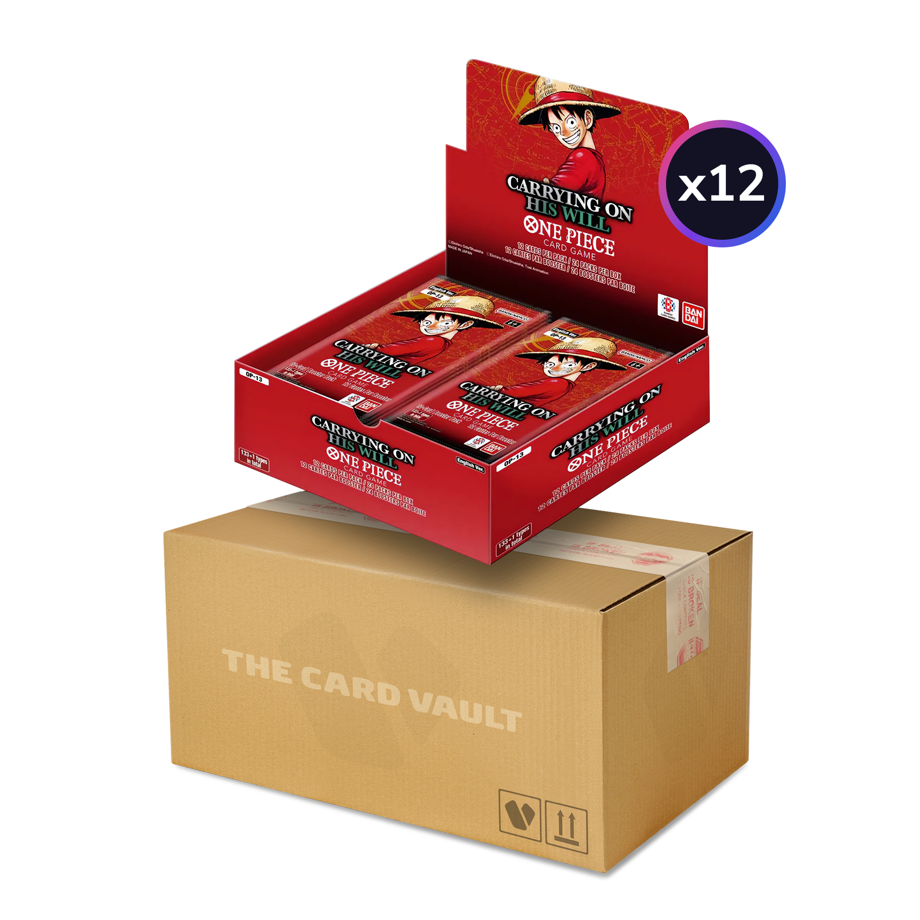 One Piece TCG - Carrying On His Will (OP-13) - Display Case (12x Booster Boxes)