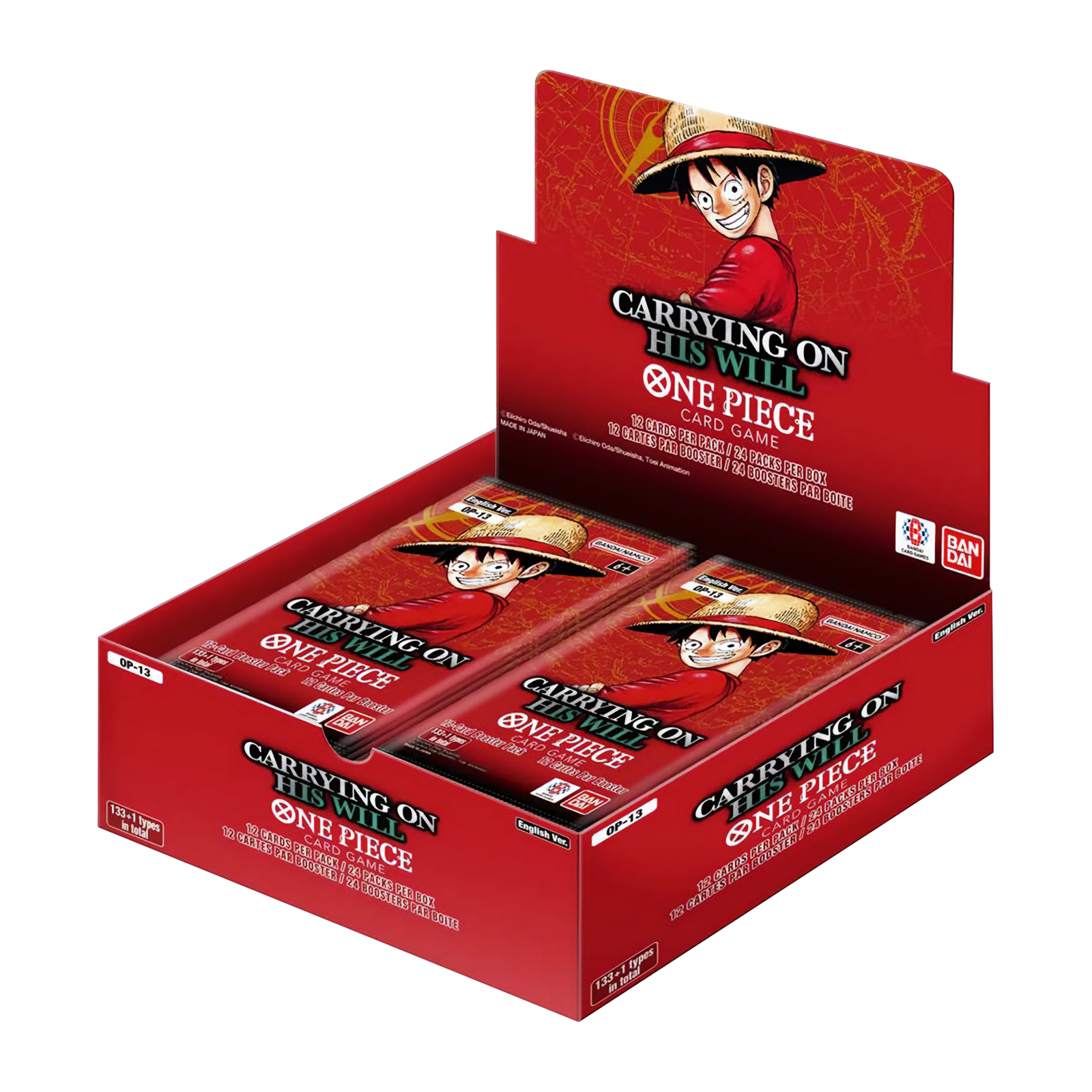 One Piece TCG - Carrying On His Will (OP-13) - Display Case (12x Booster Boxes)