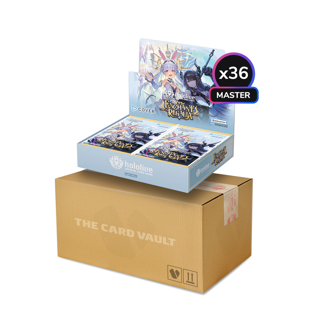 hololive Official Card Game - Enchant Regalia - Master Display Case (36x Booster Boxes)