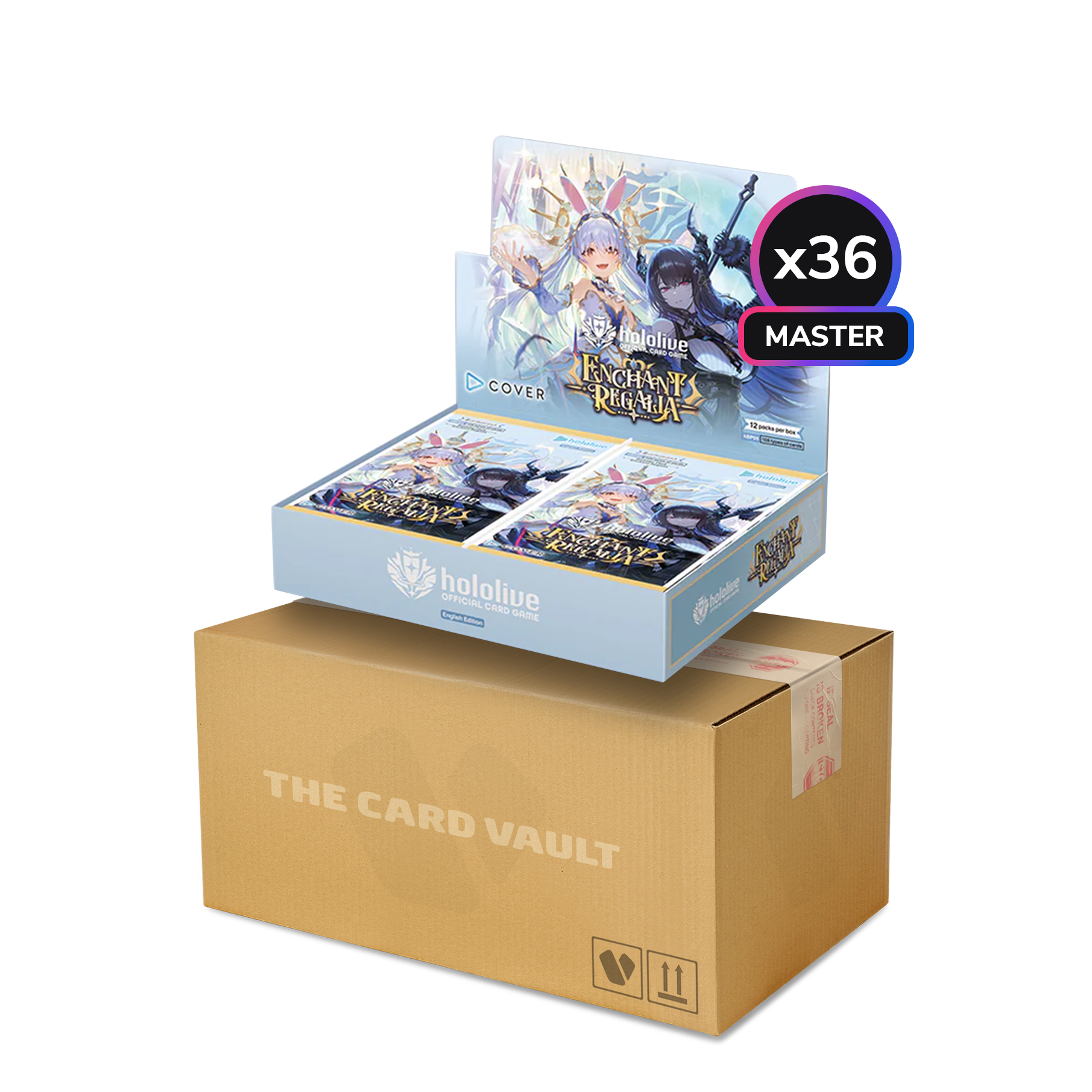 hololive Official Card Game - Enchant Regalia - Master Display Case (36x Booster Boxes)