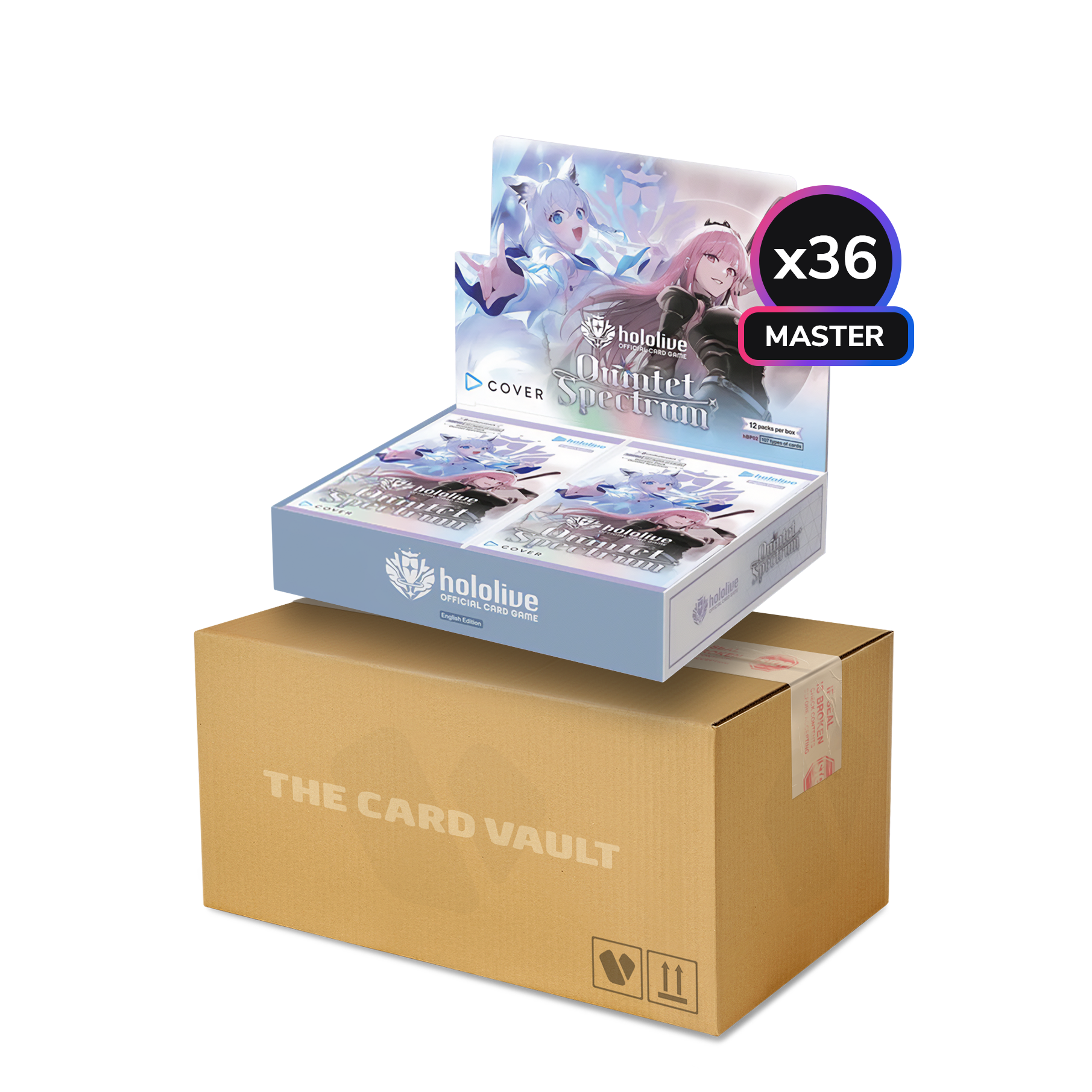 hololive Official Card Game - Quintet Spectrum - Master Display Case (36x Booster Boxes)