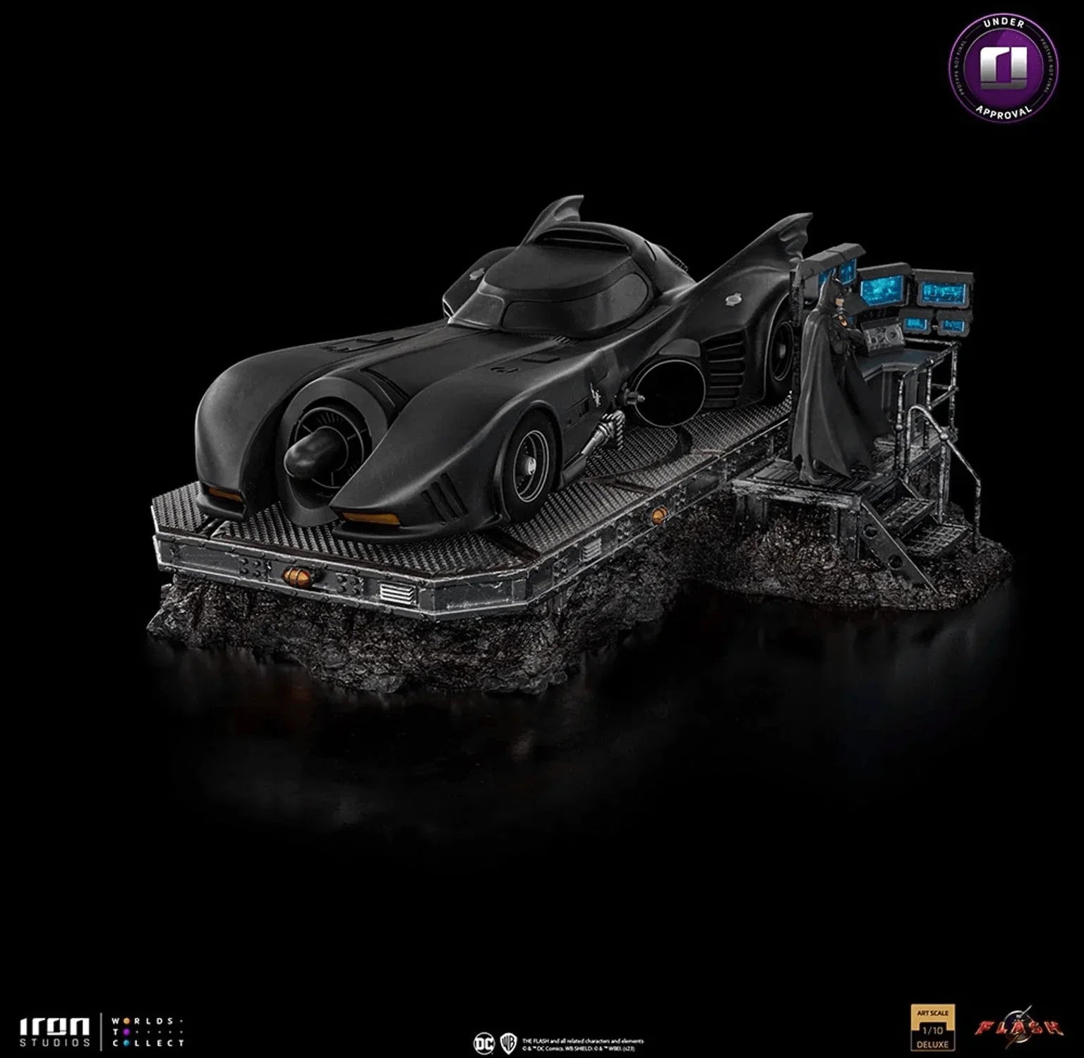Iron Studios - The Flash Movie - Batmobile - Deluxe Art Scale Statue 1/10